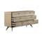 Armen Living Baly Acacia Mid-Century Gray 6 Drawer Dresser LCLFDRGR - alternate 2